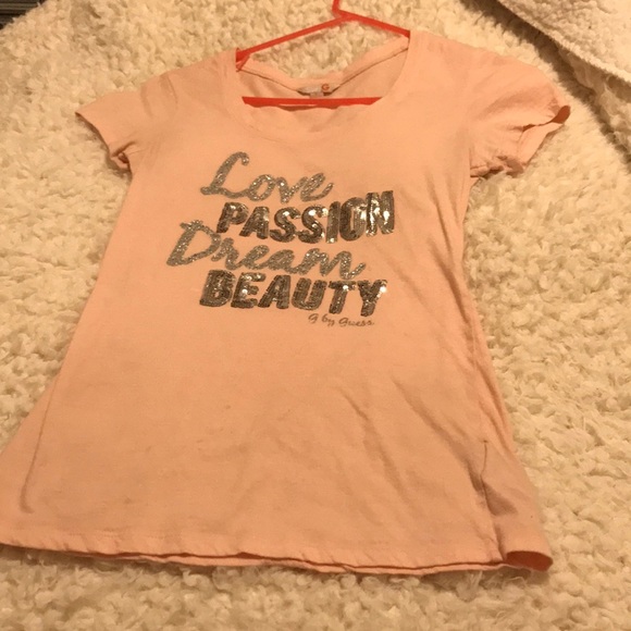 G by Guess light pink tee - Picture 2 of 5